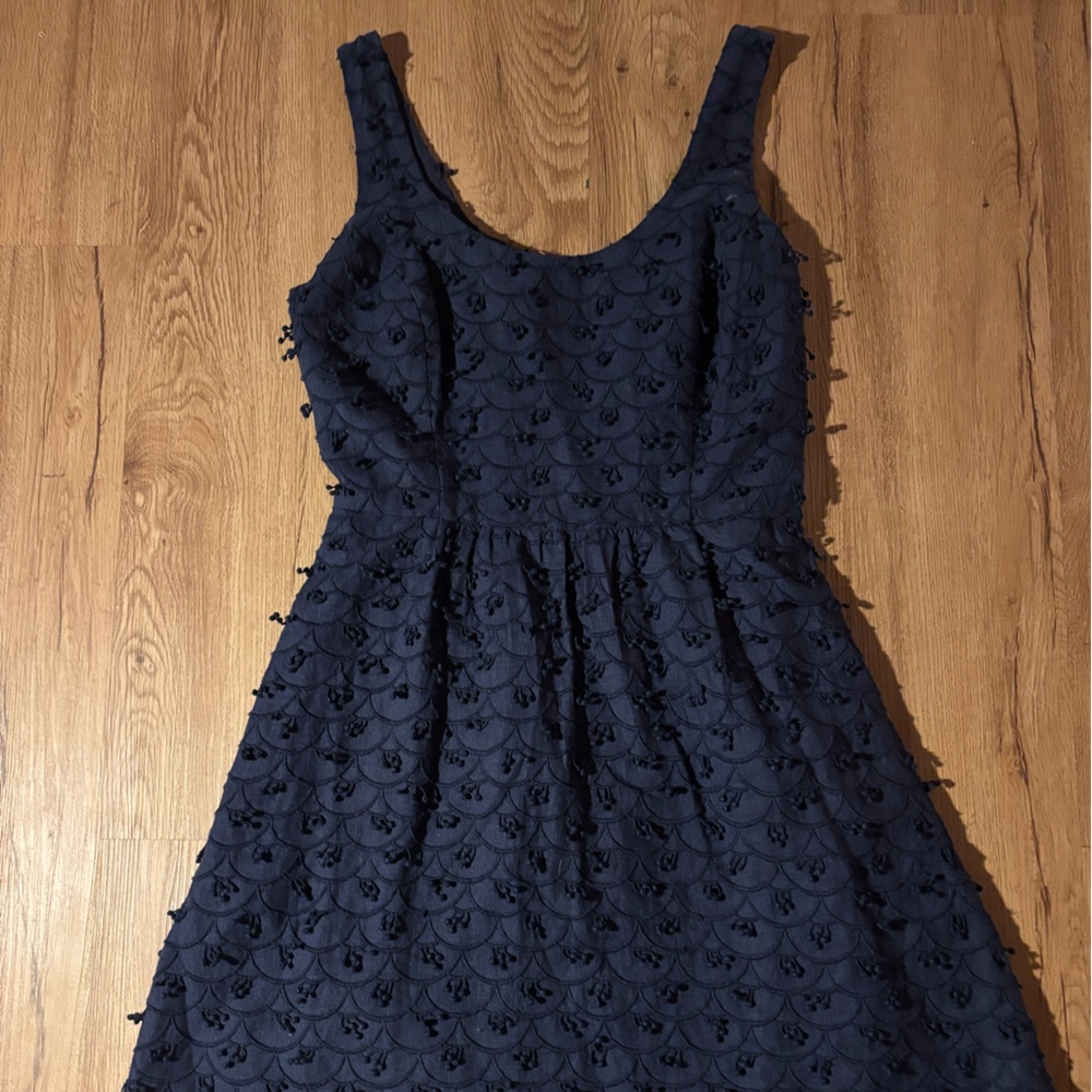 Vineyard Vines Navy Textured Mini Dress